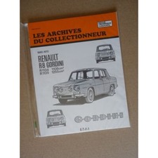 Renault 8 Gordini, R8G, Les
