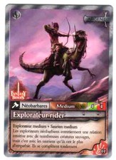 Carte PANINI FANTASY RIDERS 2020 #62 EXPLORATEUR RIDER Néobarbares Médium Silver