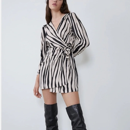 Zebra print wrap - wrap, playsuit