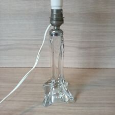 Pied de lampe en cristal, lampe de chevet XXème | Vintage, élégant, France
