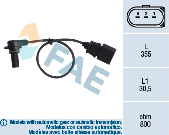 Fae 79062 capteur vitesse - de,