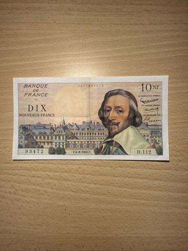 Billet 10 nouveaux - 10,