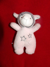 Doudou Peluche Grelot Mouton Gris Rose Tom & Kiddy Tom & kiddy Bisous d’Ange