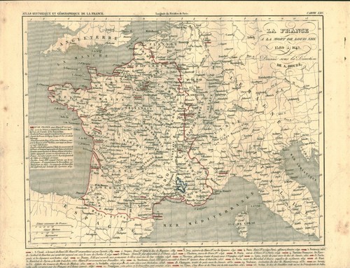 Gravure ancienne carte