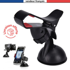 Support Voiture Smartphone Parebrise 360° Ventouse pour Téléphone & GPS Holder