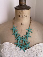 Joli Collier Etoiles De Mer Verte Bijou Fantaisie Femme Soiree Plage