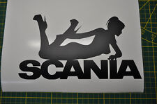 STICKER SCANIA sexy girl    taille 12x22cm camion  V8 TRUCK TRACTEUR