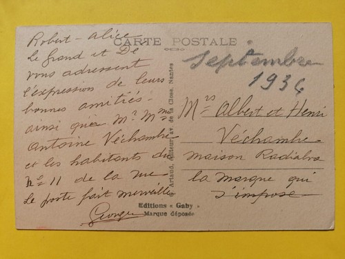 Cpa personnalité écrite - personnalité, du