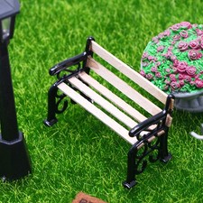 2 Pcs Banc De Parc Mini-jardin