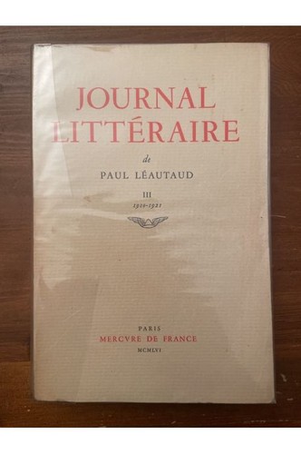 Journal littéraire tome iii - littéraire,