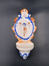 Bénitier en faïence du XIXe siècle Antique stoup