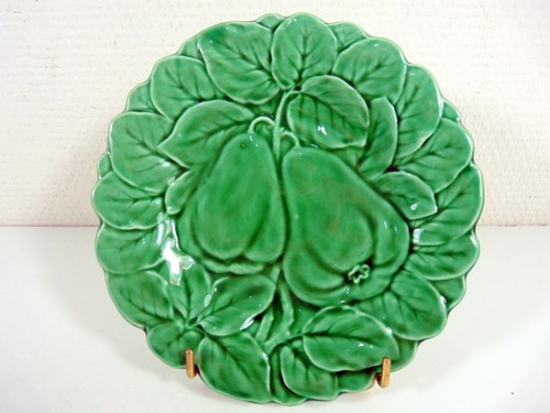 Assiette barbotine majolica - assiette,
