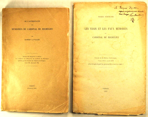Memoires cardinal richelieu - memoires, 2