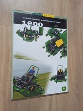 PROSPECTUS TRACTEUR TONDEUSE JOHN DEERE 1600 TRACTOR TRAKTOR PROSPEKT 