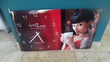 PLV ENSEIGNE CAFE GRAND MILANO HORLOGE COFFEE NO EMAILLEE TOLE PLAQUE