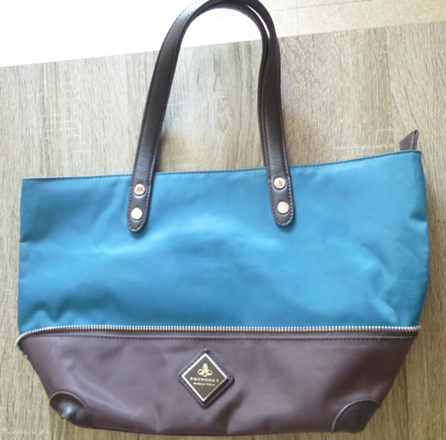 Sac main pourchet - pourchet, bleu