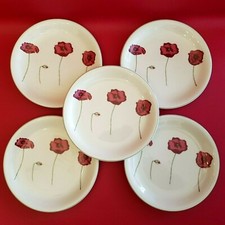 5 assiettes coquelicots Ø 20,5 cm Clayre & Eef