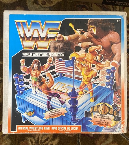 Wwf wwe hasbro ring with - wwe, box