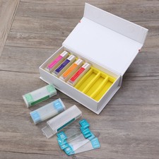  35 PCS/7Set Lames Microscope Préparées Diapositives Du Pour Enfants Kit De Au
