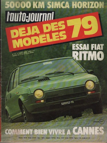 Auto journal 1978 simca - l'auto,