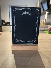 1 porte carte ou porte menu de bar jack Daniels Ardoise Neuf Objet Publicitaire