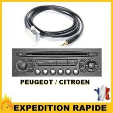 Cable AUX MP3 Auxiliaire Jack 3.5mm Peugeot RD4 RT4 307 407 3008 RCZ 5008