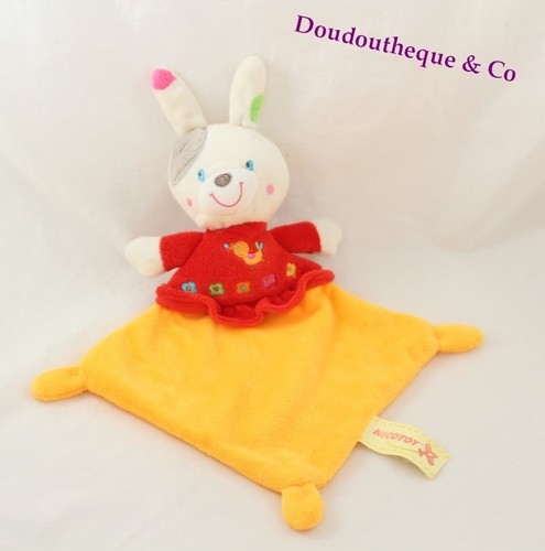 Doudou plat lapin - , nicotoy