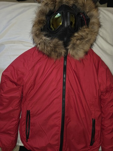 Doudoune rouge style goggle - style,