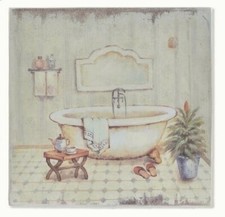 Cadre tableau bois Baignoire -