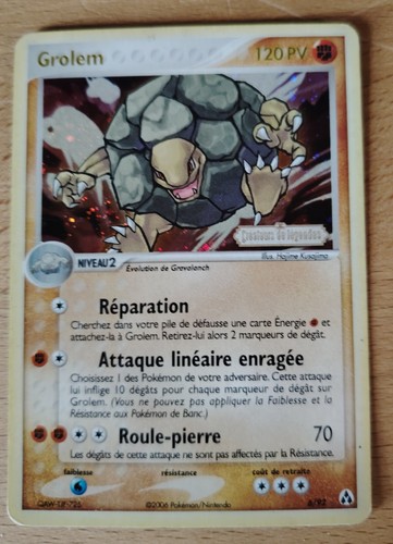 Carte pokemon grolem 6 - carte,