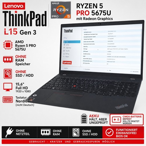 Lenovo thinkpad l15 - gen, pc