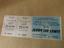 TICKET BILLET DE CONCERT -