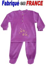 Pyjama velours à pieds  2