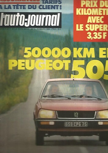 Auto journal 05 peugeot - journal, n°05