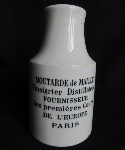 Ancien pot moutarde maille - ancien,