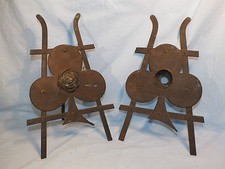 PAIRE DE CHEVALETS DE POILUS WW1 PORTE PHOTO TREFLE ART POP TRENCH ART