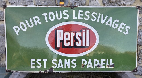 Ancienne plaque émaillée