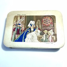 Ancien 1930 Carton Chromolithographie néogothique boite confiserie chocolat