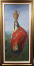 Tableau ancien huile sur toile - huile,