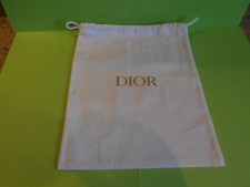 Dior pochon tissu blanc 23 X