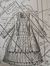  ANCIEN PATRON LA POUPEE MODELE 40CM COSTUME D'AUTOMNE SEPTEMBRE 1880