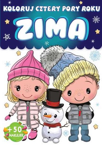 Zima koloruj cztery pory - zima,