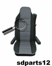 1x Housse de Siège Universelle Poids Lourds Utilitaires En Cuir Gris Rembourré 