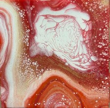 Red Cloud, toile d'artiste Nad974, œuvre unique 