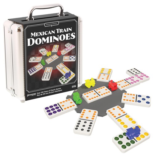 Mexican train dominoes - dominoes, boîte