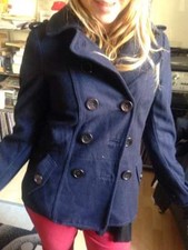 VESTE LAINE CABAN H&M 34 36 XS VINTAGE TBE JACKET HM MARIN DIVIDED Retro punk *