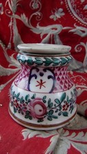 ancien encrier en porcelaine