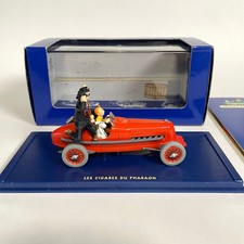 En Voiture Tintin 1/43 Atlas - Le bolide rouge des Cigares du Pharaon - N°02