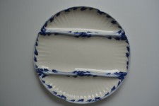 ASSIETTE A ASPERGE EN BARBOTINE DE SARREGUEMINES