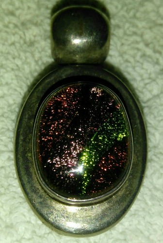 Sterling silver foil glass - silver,